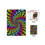 3d Grateful Dead 90 s Neon Dancing Bears Playing Cards Single Design (Mini)