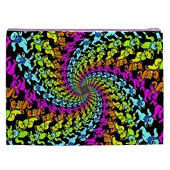 3d Grateful Dead 90 s Neon Dancing Bears Cosmetic Bag (XXL) from ArtsNow.com Back