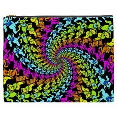 3d Grateful Dead 90 s Neon Dancing Bears Cosmetic Bag (XXXL) from ArtsNow.com Front