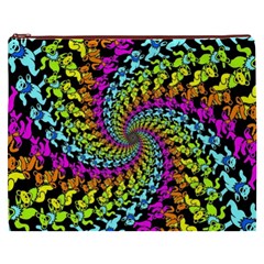 3d Grateful Dead 90 s Neon Dancing Bears Cosmetic Bag (XXXL) from ArtsNow.com Front