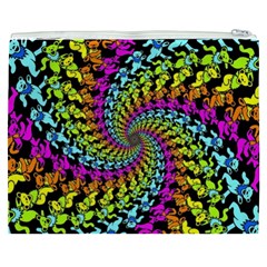 3d Grateful Dead 90 s Neon Dancing Bears Cosmetic Bag (XXXL) from ArtsNow.com Back