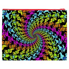 3d Grateful Dead 90 s Neon Dancing Bears Cosmetic Bag (XXXL) from ArtsNow.com Back