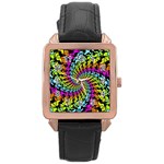 3d Grateful Dead 90 s Neon Dancing Bears Rose Gold Leather Watch 