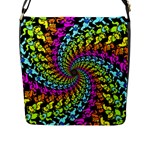 3d Grateful Dead 90 s Neon Dancing Bears Flap Closure Messenger Bag (L)