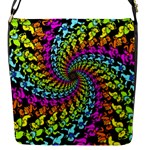 3d Grateful Dead 90 s Neon Dancing Bears Flap Closure Messenger Bag (S)