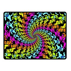 3d Grateful Dead 90 s Neon Dancing Bears Two Sides Fleece Blanket (Small) from ArtsNow.com 45 x34  Blanket Front