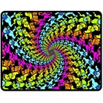 3d Grateful Dead 90 s Neon Dancing Bears Two Sides Fleece Blanket (Medium)