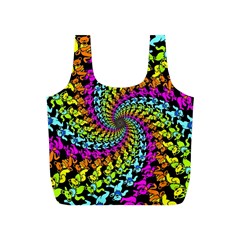 3d Grateful Dead 90 s Neon Dancing Bears Full Print Recycle Bag (S) from ArtsNow.com Front