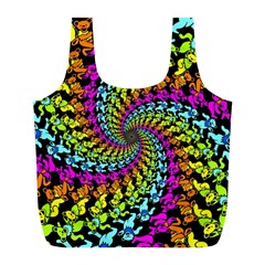 3d Grateful Dead 90 s Neon Dancing Bears Full Print Recycle Bag (L) from ArtsNow.com Front