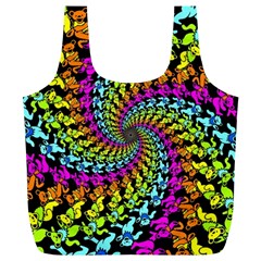 3d Grateful Dead 90 s Neon Dancing Bears Full Print Recycle Bag (XL) from ArtsNow.com Front