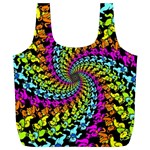 3d Grateful Dead 90 s Neon Dancing Bears Full Print Recycle Bag (XL)