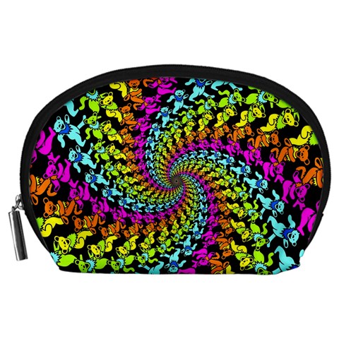 3d Grateful Dead 90 s Neon Dancing Bears Accessory Pouch (Large) from ArtsNow.com Front