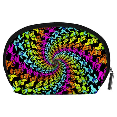 3d Grateful Dead 90 s Neon Dancing Bears Accessory Pouch (Large) from ArtsNow.com Back