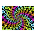 3d Grateful Dead 90 s Neon Dancing Bears Two Sides Premium Plush Fleece Blanket (Mini)