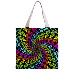 3d Grateful Dead 90 s Neon Dancing Bears Zipper Grocery Tote Bag from ArtsNow.com Front