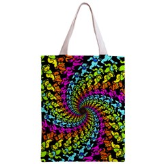 3d Grateful Dead 90 s Neon Dancing Bears Zipper Classic Tote Bag from ArtsNow.com Front