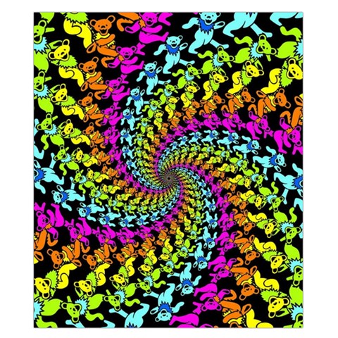 3d Grateful Dead 90 s Neon Dancing Bears Duvet Cover Double Side (California King Size) from ArtsNow.com Front