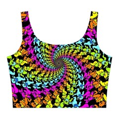 3d Grateful Dead 90 s Neon Dancing Bears Midi Sleeveless Dress from ArtsNow.com Top Front