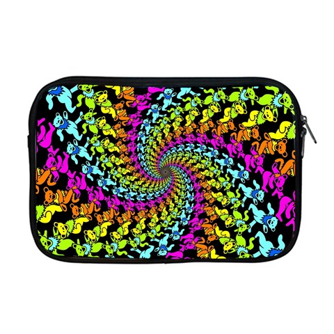 3d Grateful Dead 90 s Neon Dancing Bears Apple MacBook Pro 17  Zipper Case from ArtsNow.com Front