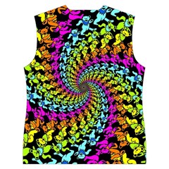 3d Grateful Dead 90 s Neon Dancing Bears Women s Button Up Vest from ArtsNow.com Back