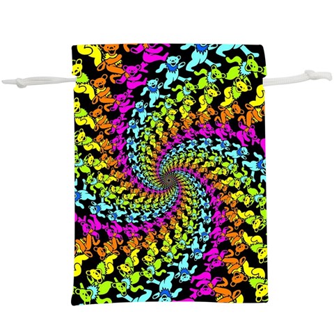 3d Grateful Dead 90 s Neon Dancing Bears Lightweight Drawstring Pouch (XL) from ArtsNow.com Back