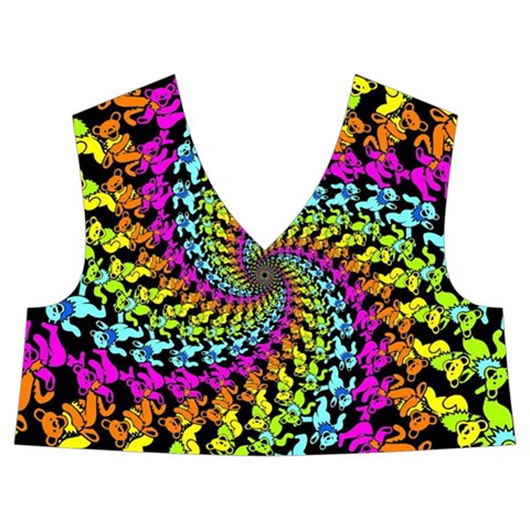 3d Grateful Dead 90 s Neon Dancing Bears Kids  Midi Sailor Dress from ArtsNow.com Front Top