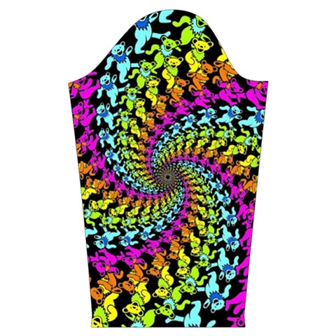 3d Grateful Dead 90 s Neon Dancing Bears Kids  Long Sleeve Velvet Lounge Robe from ArtsNow.com Sleeve Right