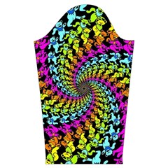 3d Grateful Dead 90 s Neon Dancing Bears Kids  Long Sleeve Velvet Lounge Robe from ArtsNow.com Sleeve Right