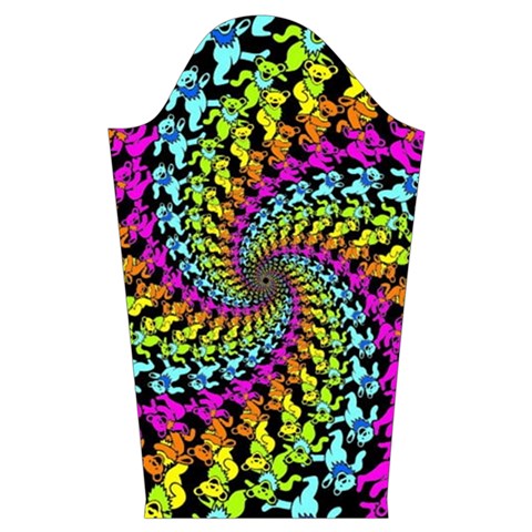 3d Grateful Dead 90 s Neon Dancing Bears Kids  Long Sleeve Velvet Lounge Robe from ArtsNow.com Sleeve Left