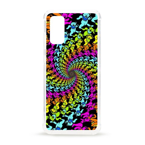 3d Grateful Dead 90 s Neon Dancing Bears Samsung Galaxy S20 6.2 Inch TPU UV Case from ArtsNow.com Front