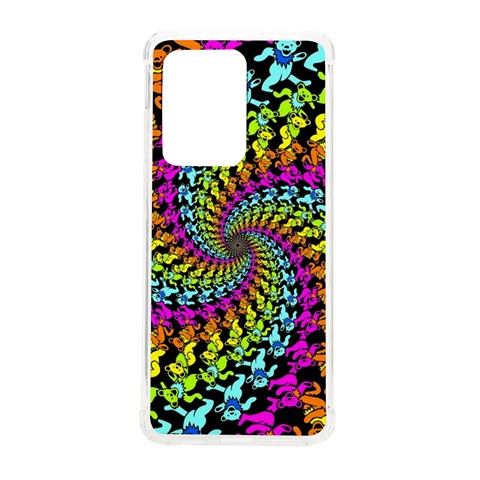 3d Grateful Dead 90 s Neon Dancing Bears Samsung Galaxy S20 Ultra 6.9 Inch TPU UV Case from ArtsNow.com Front