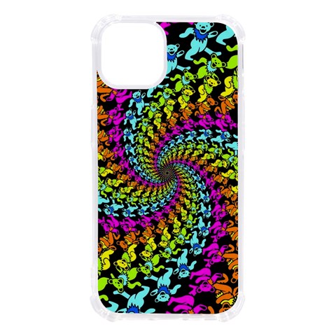 3d Grateful Dead 90 s Neon Dancing Bears iPhone 13 TPU UV Print Case from ArtsNow.com Front