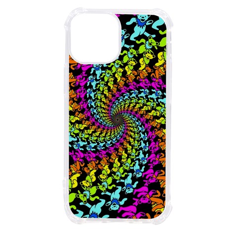 3d Grateful Dead 90 s Neon Dancing Bears iPhone 13 mini TPU UV Print Case from ArtsNow.com Front