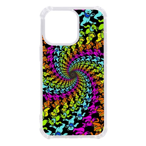 3d Grateful Dead 90 s Neon Dancing Bears iPhone 13 Pro TPU UV Print Case from ArtsNow.com Front