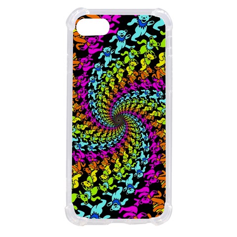 3d Grateful Dead 90 s Neon Dancing Bears iPhone SE from ArtsNow.com Front