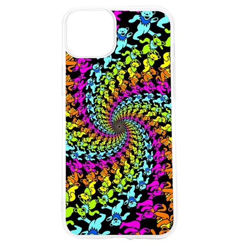 3d Grateful Dead 90 s Neon Dancing Bears iPhone 15 TPU UV Print Case from ArtsNow.com Front