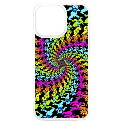 3d Grateful Dead 90 s Neon Dancing Bears iPhone 15 Pro Max TPU UV Print Case from ArtsNow.com Front