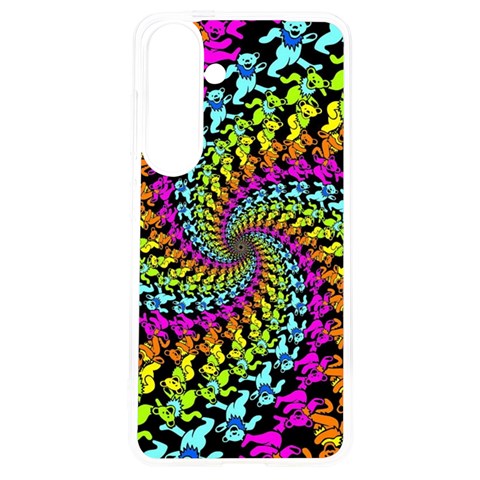 3d Grateful Dead 90 s Neon Dancing Bears Samsung Galaxy S24 6.2 Inch TPU UV Case from ArtsNow.com Front