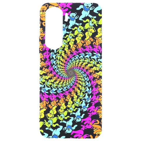 3d Grateful Dead 90 s Neon Dancing Bears Samsung Galaxy S24 Plus 6.7 Inch Black TPU UV Case from ArtsNow.com Front