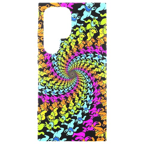 3d Grateful Dead 90 s Neon Dancing Bears Samsung Galaxy S24 Ultra 6.9 Inch Black TPU UV Case from ArtsNow.com Front