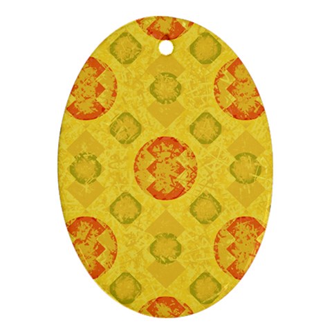 Art Pattern Design Background Ornament (Oval) from ArtsNow.com Front