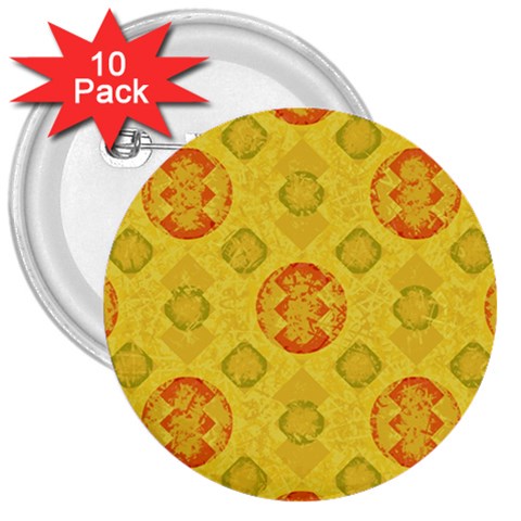 Art Pattern Design Background 3  Buttons (10 pack)  from ArtsNow.com Front