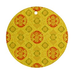 Art Pattern Design Background Round Ornament (Two Sides) from ArtsNow.com Front