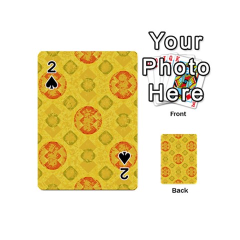 Art Pattern Design Background Playing Cards 54 Designs (Mini) from ArtsNow.com Front - Spade2