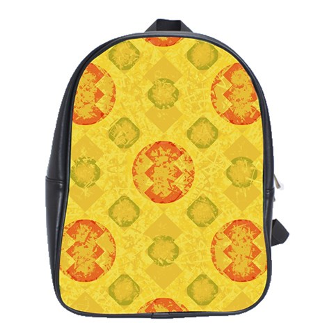 Art Pattern Design Background School Bag (XL) from ArtsNow.com Front