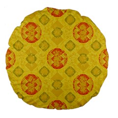 Art Pattern Design Background Large 18  Premium Flano Round Cushions from ArtsNow.com Back