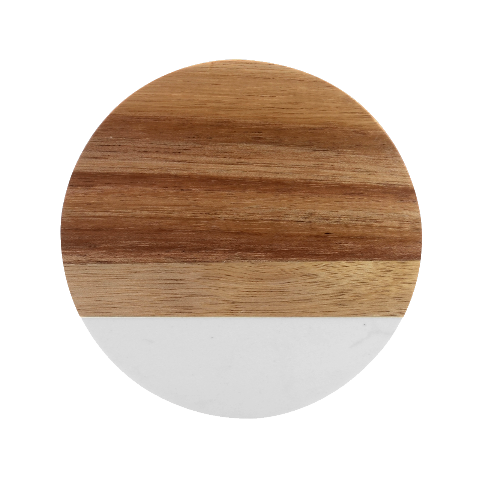 Art Pattern Design Background Marble Wood Coaster (Round) from ArtsNow.com Front