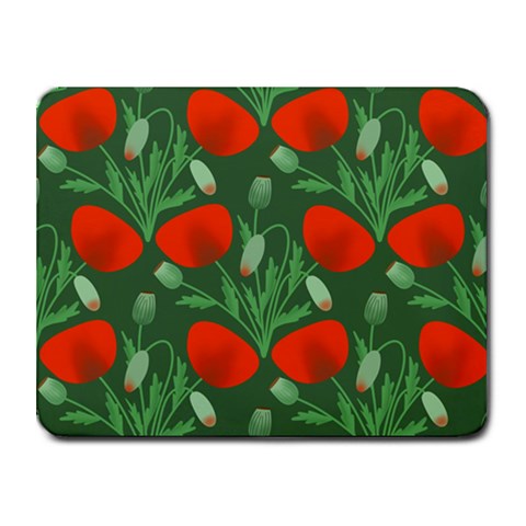 Poppy Fierce Wolf Poppies Bud Small Mousepad from ArtsNow.com Front