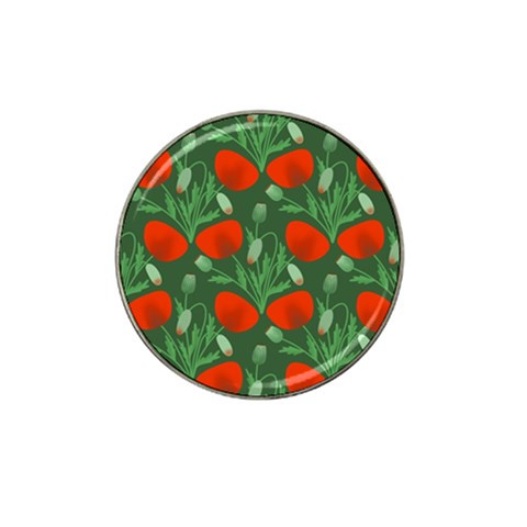 Poppy Fierce Wolf Poppies Bud Hat Clip Ball Marker (4 pack) from ArtsNow.com Front