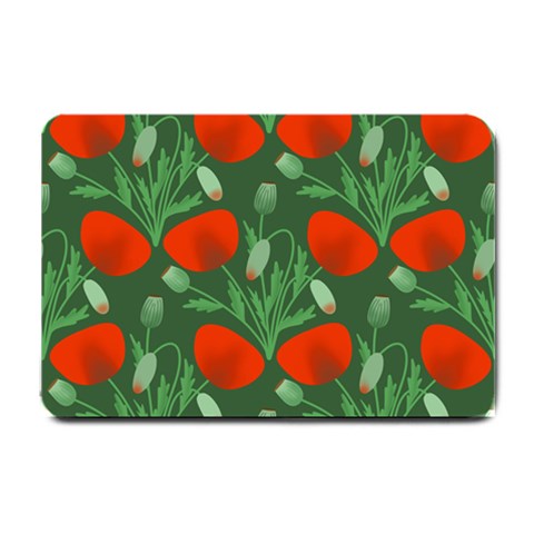 Poppy Fierce Wolf Poppies Bud Small Doormat from ArtsNow.com 24 x16  Door Mat